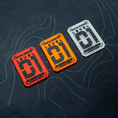 Enlisted Operator 01 PVC Luminous Patch for Clothing Vest Backpack DIY Decoration Tactical Badge
