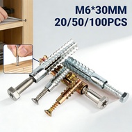 Wall Screw Screw 100set Wall Screw Wall Screw M6x30 Wall Hook Screw Wall Hook M6 Screw Skru