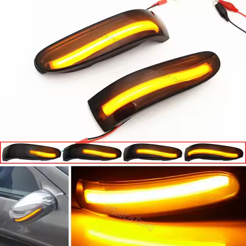 2X LED Dynamic Turn Signal Light Sequential Mirror Blinker Lamp For Mercedes-Benz M ML GL Class W164