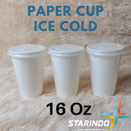 Starindo 16 Oz Ice Cold Paper Cup 16oz Paper Cup Hot Ice Coffee Tea Drinks