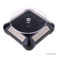 ʚ ɞ* 360° Rotating Solar Turntable Display Stand Used for Jewelry Black Silve White