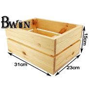 (Crate) Pine Wood Crate Decoration A007