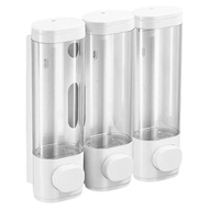 Original Shampoo and Conditioner Dispenser 3 Chamber Shower Soap Dispenser No Drill Shampoo Dispense