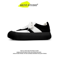 Bai Jingting Same Style Fluffy Shoes Men Women Niche Original Thick-Soled Big Head Ugly Cute Bread S