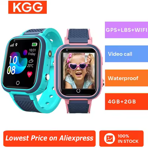 Kids 4G Smart Watch LT21 8GB GPS WIFI Video Call IP67 Waterproof Child Smartwatch Camera Monitor Tra