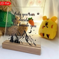 1pc ACOTAR Style Acrylic Desk Nameplate - Inspirational Plaque For Book Lovers And Readers, Office D