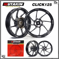 MUTAKIN 801 CNC Mags 24T Front Disc 4 Holes Rear Drum Click 125/150 1.8x2.15x14