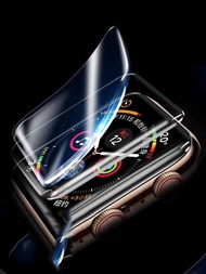 2入組軟水凝膠屏幕保護膜兼容 Apple Watch 7 6 SE 5 4 3 40MM 44MM 42MM 38MM 非玻璃兼容 Apple Watch 8 Ultra 41MM 45MM 49MM 智能錶帶配件