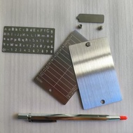 A Set of Stainless Steel Cold Wallets Suitable for Cryptocurrency Dogecoin Bitcoin Password Storage 