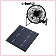ORIENTLIIY Cooling Fan, Monocrystalline Silicon 5W 6V  Panel Fan, Pratical USB Output USB Fan Kit Ou