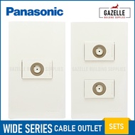 Panasonic Wide Series Wiring Devies - 1 3 4 Way Switches Universal Duplex Ground Aircon CAT5E CAT6 T