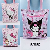 LARGE CHARACTER CARRY BAG LEATHER CARRY BAG/ HELLO KITTY CARRY BAG/ KUROMI CARRY BAG