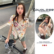 Crush Shirt Short Sleeves Graffiti Fashion American Street Style