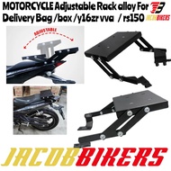 HONDA YAMAHA Y16ZR Y15ZR LC135  RS150 Adjustable  REAR Rack TAILSTOCK For Delivery Bag  GIVI BOX  BO