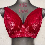 42E/95E, 46E/105E QING FEN LAN WIRED PLUS SIZE BRA 5 HOOKS