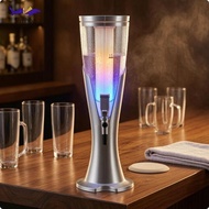 [Simhoa] Beer Dispenser Column Transparent Chamber   Beer Dispenser Colored Base Barware