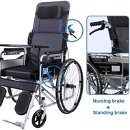 Kursi Roda Dengan Meja Makan Mudah Dilipat Multifungsi Wheel Chair 4 in 1 Untuk Rumah Sakit Lansia K
