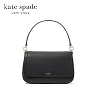 Kate Spade New York กระเป๋าสะพายไหล่รุ่น Hudson Convertible Flap Shoulder Bag KF860 001 สีดำ
