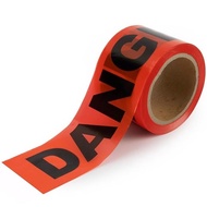 Red Caution Tape Roll Red Danger Hazard Barricade Tape Safety Warning Ribbon for Widely Used 7.5cm*1