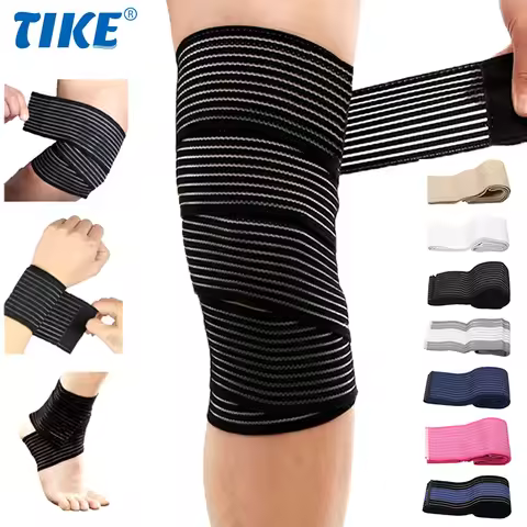 TIKE Elastic Breathable Wrap Ankle Support Brace Compression Knee Elbow Wrist Ankle Hand Support Wra