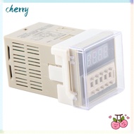 CHERRY Digital Time Relay, 24VAC/DC 0.01S-9999H Time Relay, Precision Timing LCD Display DH48S-2Z Ti