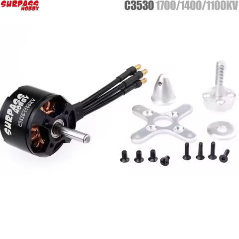 SURPASS HOBBY 2808 C3530 1700KV 1400KV 1100KV Brushless Motor for RC Airplane Fixed-wing Glider Airc