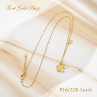 22k / 916 Gold Flower Necklace by Best Gold Shop