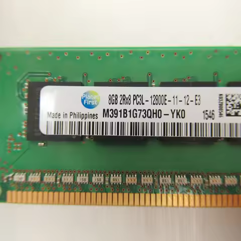 1 pcs M391B1G73QH0-YK0 RAM 8GB 8G 2RX8 PC3L-12800E UDIMM ECC 1600 DDR3L Server Memory Fast Ship High