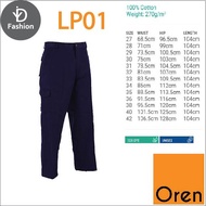OREN SPORT Unisex  Seluar Kerja Worker Long Pant - NavyBlue LP01