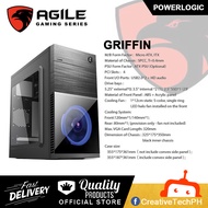 POWERLOGIC AGILE GRIFFIN BLACK CASE Desktop Case  (CPU CASE)