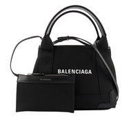 【Balenciaga 巴黎世家】NAVY CABAS帆布二用包/子母包_XS(黑)/ 平行輸入