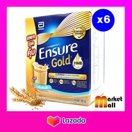 (6 กล่อง)เอนชัวร์ โกลด์ ธัญพืช 1200gx6 Ensure Gold Wheat แบบถุงเติม อาหารสูตรครบถ้วน นมผง นมผู้สูงอา