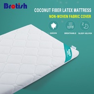 Baby mattress 120*60*6CM Brotish Coconut Fiber Latex Mattress For Baby Infant Kids Bed Breathable Fast-Dry Detachable Washable Cover