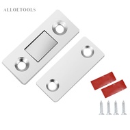 2pcs Strong Magnetic Punch-Free Door Catch Latch Screw Hole Wardrobe Stopper Cabinet Closer [alloetools.my]