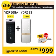 Yale YDR 50GA Gate Lock + YDR323 Door Lock Bundle