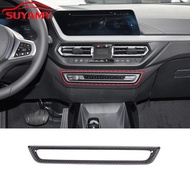 For BMW 2 Series F44/1 Series 2020-2023 ABS Carbon Fiber Texture Center Control Volume Button Frame 