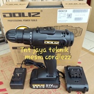 BOR CORDLESS DRILL DOLIZ BD618 21VOLT BATERAI BD 618 TANGAN CAS 21V