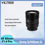 VILTROX 85mm F1.4 Pro AF Full Frame Large Aperture Auto Fixed Focus Portrait Automatic Lens For Came