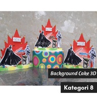 3D8 - Star Wars Cake Background Cake Decoration