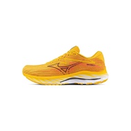 MIZUNO Wave Rider 27 Wide 男裝闊頭路跑鞋 - 橙色/黑色