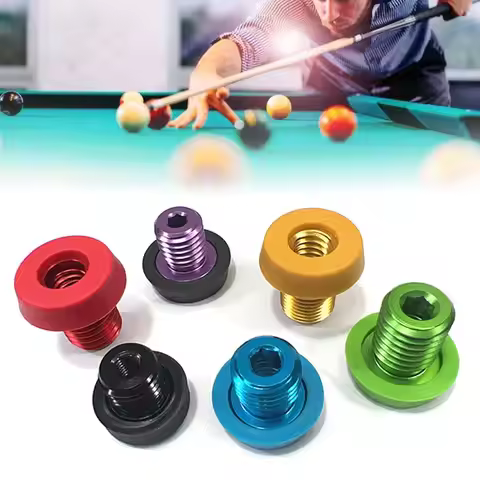1Pcs Billiard Extension Accessory Billiard Cue Bumper Pool Cue Bottom Cover Back Plug Screw for MEZZ