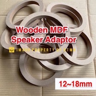 MDF Wood Car Speaker Spacer Adaptor Ring Mounting Base Bracket for 4inch -12inch 1Piece