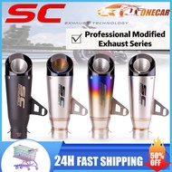[FAST DELIVERY] SC Project Austin Racing Exhaust Muffler 51mm SC Muffler For Motorcycle Canister Exhaust raider 150 carb tmx 155 xrm 125