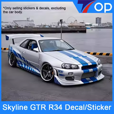 1:18 1:10 1:18 1:24 1:28 Skyline GTR R34 Off-Road RC Remote Control Racing Car Item-B Decal Sticker