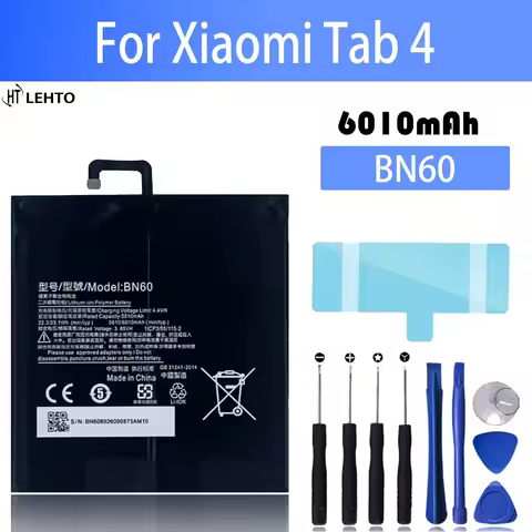 BN60 High Capacity Tablet Battery BN60 For Xiaomi Pad 4 Mipad 4 Xiao Mi Tab4 Original Capacity Table