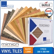Apo Floor Vinyl Tiles Mimicri Wood, Carpet, and Stone Series 300mm x 300mm Per Piece