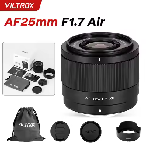 Viltrox AF 25mm F1.7 Air APS-C Lens for Fujifilm XT-5/XT-H2S/X-M5 Sony A6700/ZV-E10II/FX30 Nikon Z50