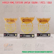 Piala Mobile Legends, Trophy Mobile Legends, Piala MLBB UK. 20X10 J05