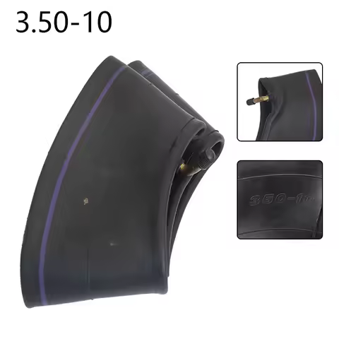 10 Inch 3.50"X10" 3.50-10 3.5-10 3.50/10 Black Rubber Tyre Inner Tube Bent Valve Stem for Electric S