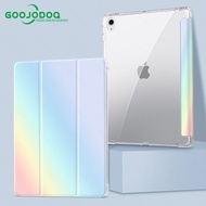 เคส GOOJODOQ iPad Air 4กรณีที่มีสีสันสำหรับ iPad Geg7 Gen8 7th 8th Generation 10.2นิ้ว iPad Air 3 10.5